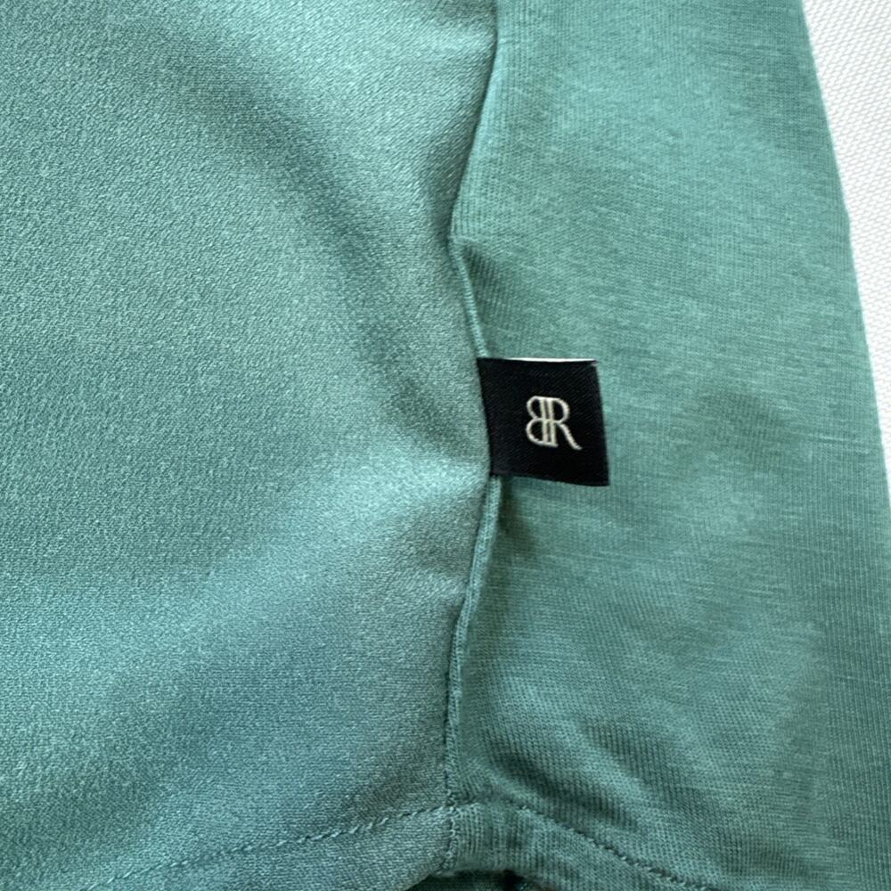 Banana Republic Women's Mixed Media V-Neck Sleeveless Blouse Size M Green #0258 - Picture 5 of 8